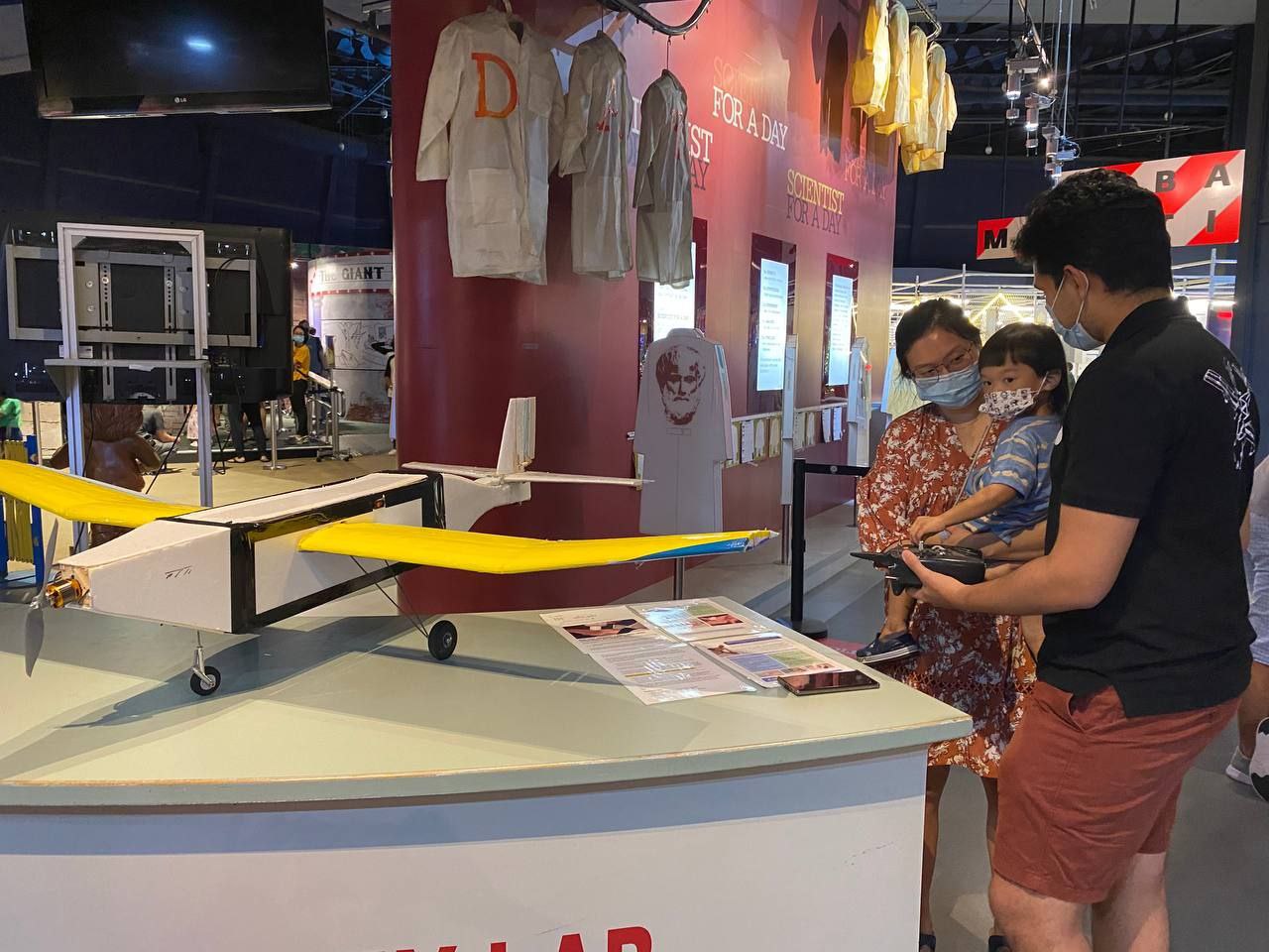 Performing outreach at Science Center to build community interest in aviation.