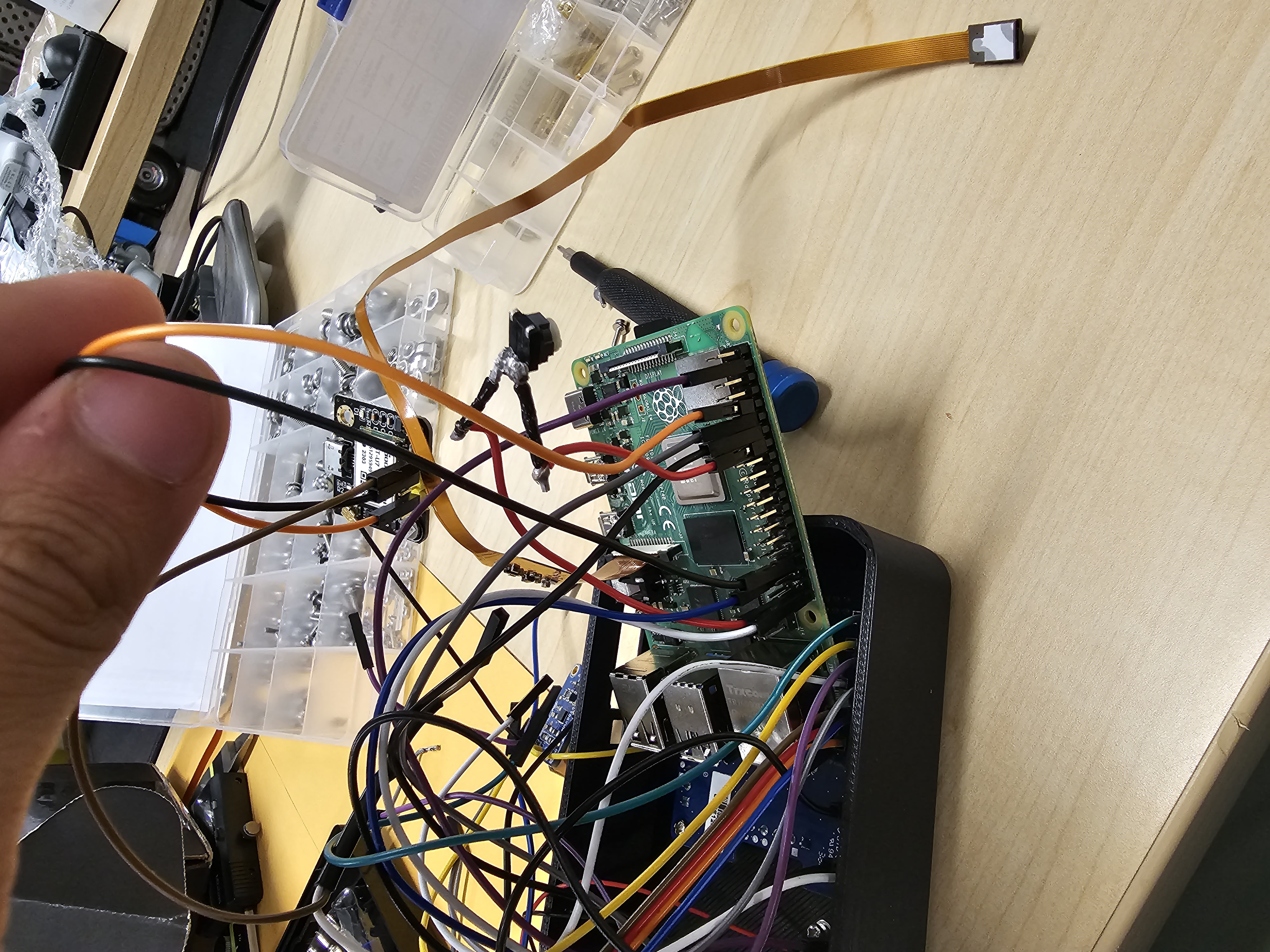 Struggling to fit all the wires in such a small box!